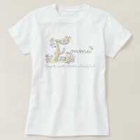 Emma girls name meaning E monogram hearts