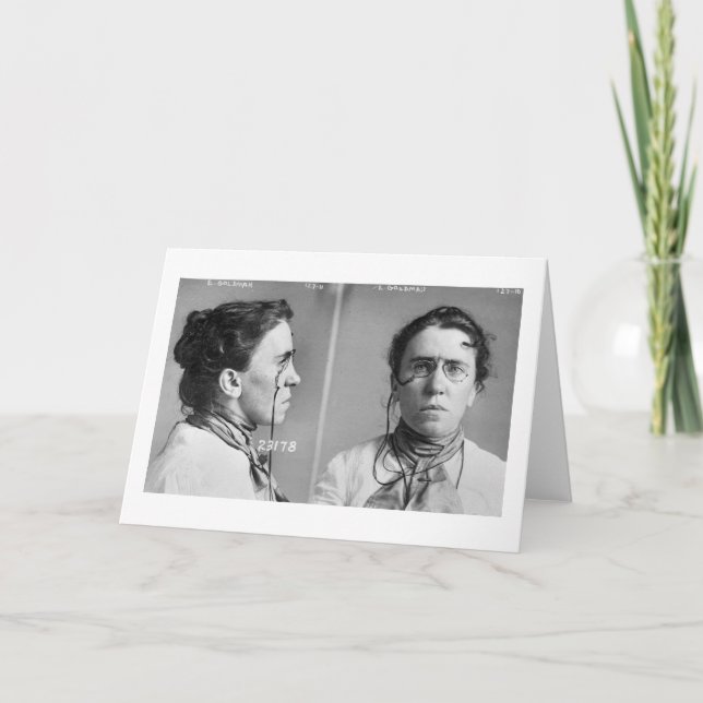 Emma Goldman - anarchist, 1911 Card (Front)