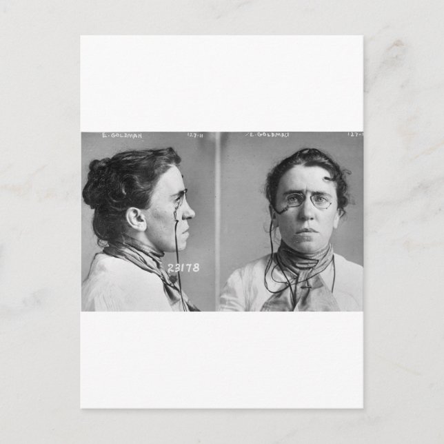 Emma Goldman - anarchist, 1911 Postcard (Front)