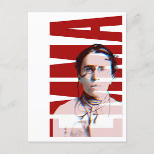 EMMA Goldman, Feminist Anarchist Women's History  Postcard