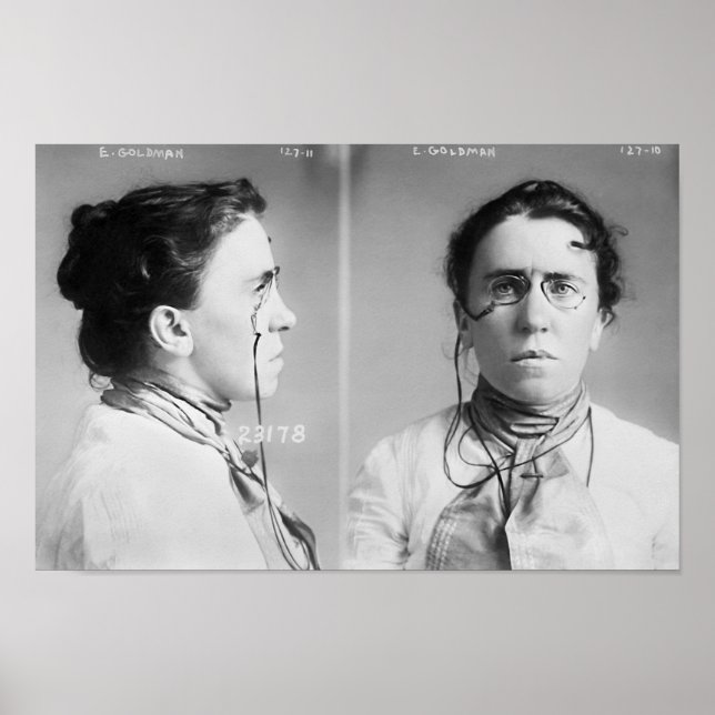 Emma Goldman Mugshot Poster (Front)