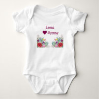 Emma Hearts Loves Mummy Twins Twin Sisters Flowers