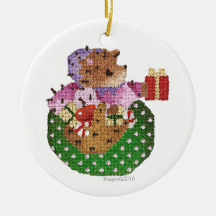 emma hedgewick delivering gifts ceramic tree decoration
