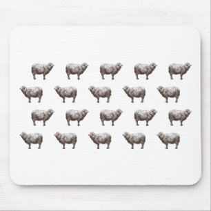 Emma Janeway Sheep Mouse Mat