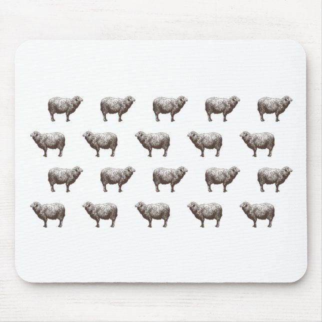 Emma Janeway Sheep Mouse Mat (Front)