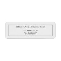 EMMA Modern Minimalist RSVP Return Address Labels