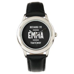 Emma Name Personalised Women Girl Watch