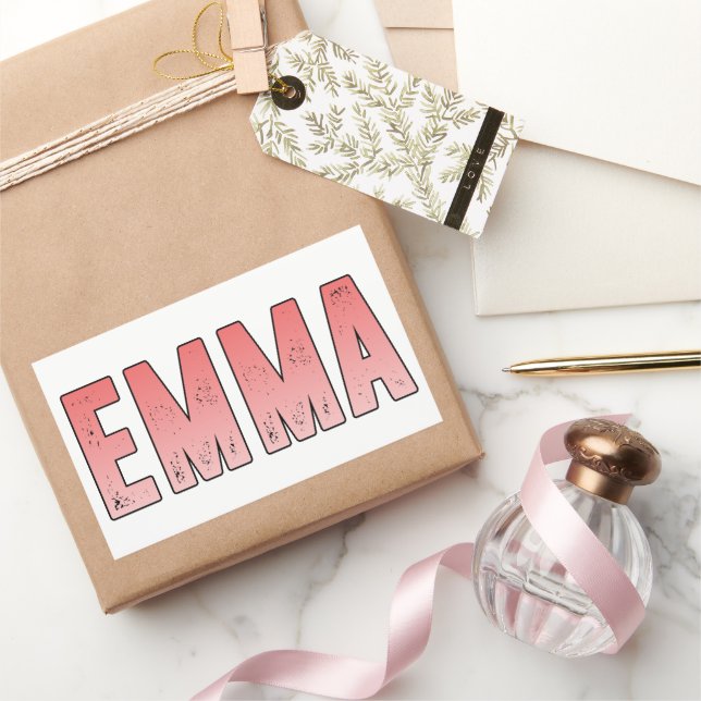 Emma name rectangular sticker (Gifting)