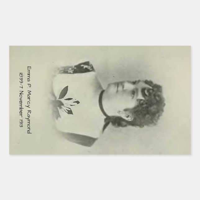 Emma P. Marcy Raymond Rectangular Sticker (Front)
