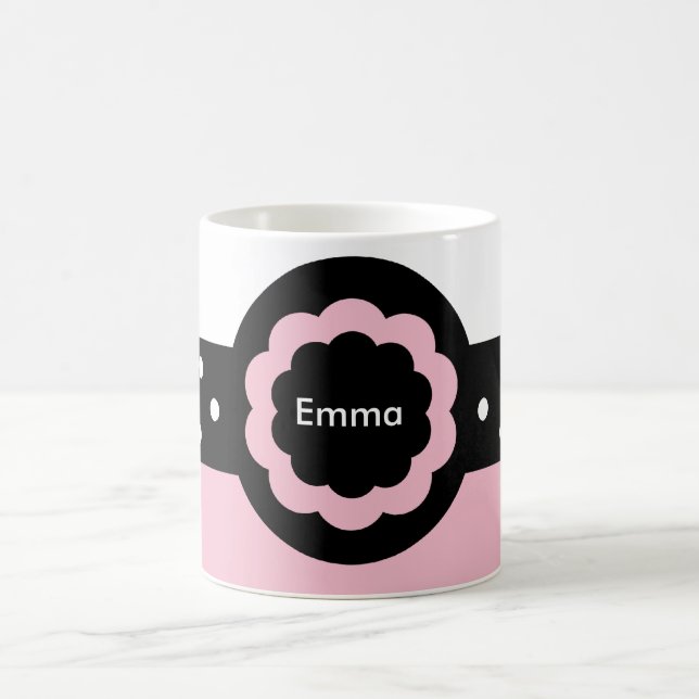 Emma Pink and White Dotted Mug : 369 (Center)
