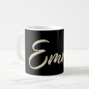Emma white gold Handwriting Tasse Kaffeetasse Coffee Mug