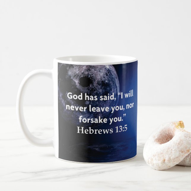 EMMANUEL Christian God with us Christmas Coffee Mug (With Donut)