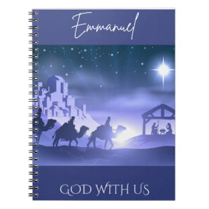 Emmanuel God With Us Spiral Notebook