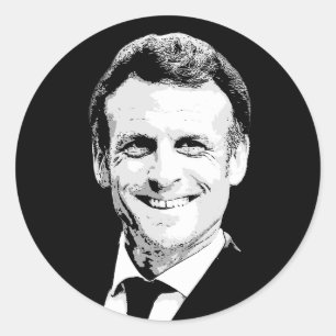 Emmanuel Macron Classic Round Sticker