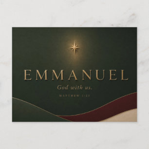 EMMANUEL Matthew 1:23 Christian Postcard