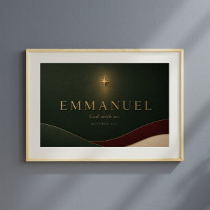 EMMANUEL Matthew 1:23 Christian Poster