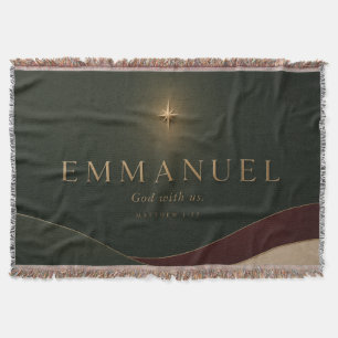EMMANUEL Matthew 1:23 Christian Throw Blanket