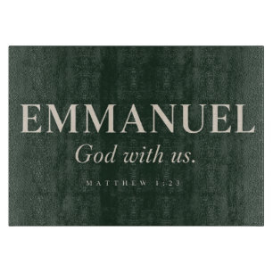 EMMANUEL Matthew 1:23 Christmas Cutting Board