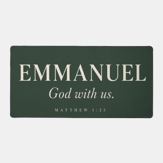EMMANUEL | Matthew 1:23 | Christmas Desk Mat (Front)