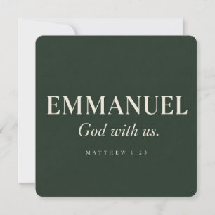 EMMANUEL Matthew 1:23 Christmas Invitation
