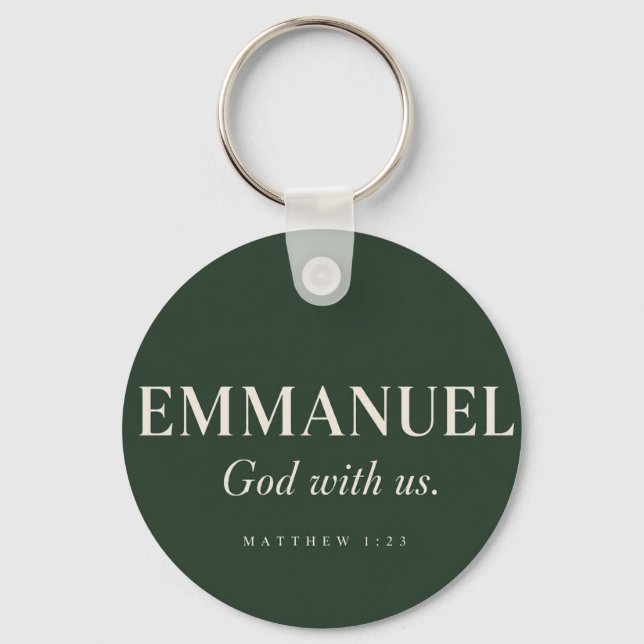  EMMANUEL | Matthew 1:23 | Christmas  Key Ring (Front)