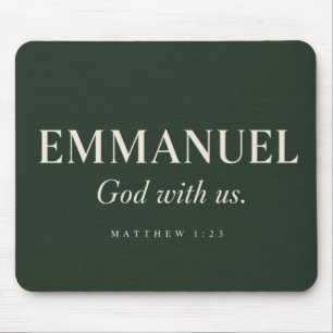 EMMANUEL   Matthew 1:23   Christmas Mouse Mat