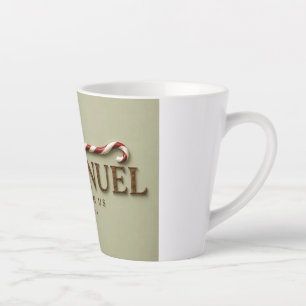 EMMANUEL Matthew 1:23 Christmas Soft Sage Latte Mug