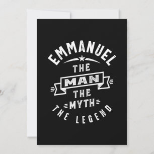 Emmanuel Personalised Name Birthday Gift Thank You Card