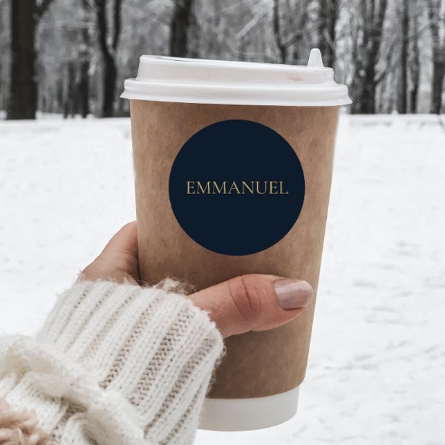 Emmanuel Sticker #3 – Navy Christian Christmas (Creator Uploaded)