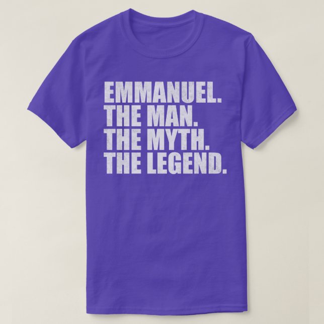 EmmanuelEmmanuel Name Emmanuel given name T-Shirt (Design Front)