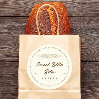 Emma's Bakery Custom Classic Round Sticker