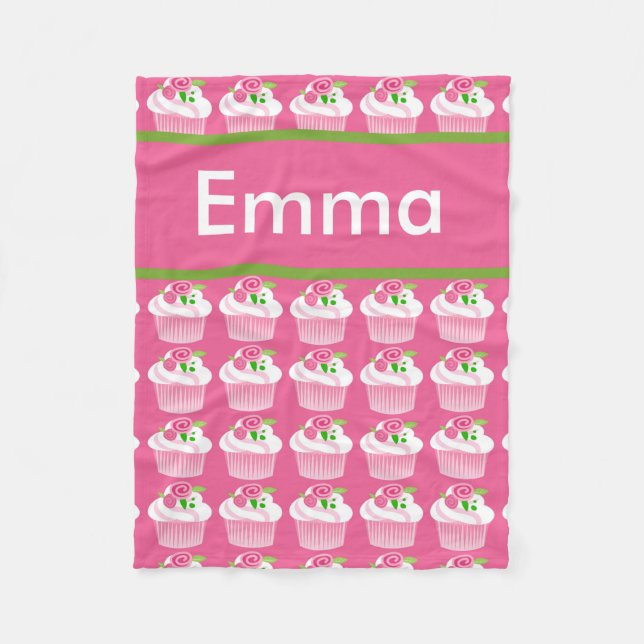Emma's Personalised Cupcake Blanket (Front)
