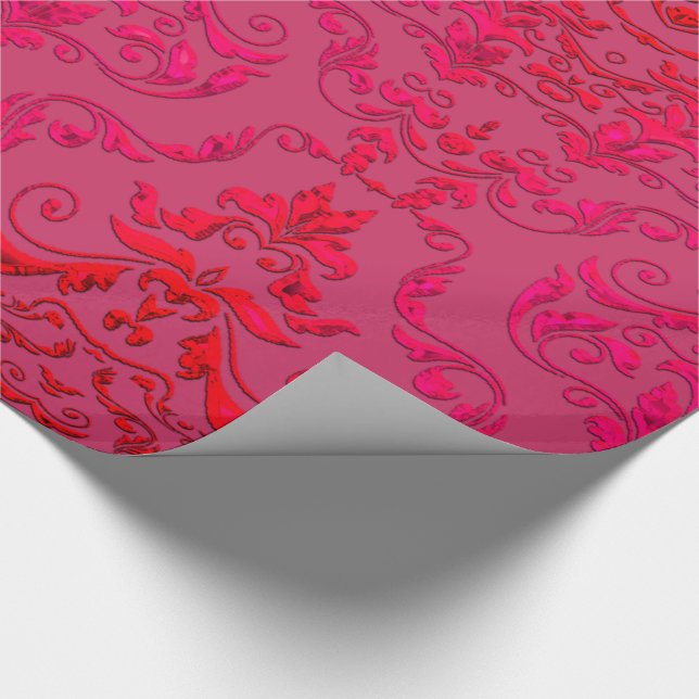 Emma's Sunday Afternoon Damask Wrapping Paper (Corner)