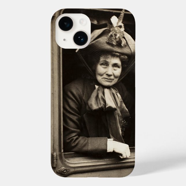 Emmeline Pankhurst Feminist and Suffragette Case-Mate iPhone Case (Back)