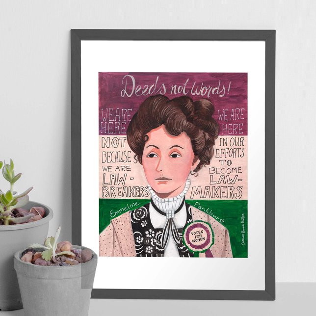 Emmeline Pankhurst | votes for women | Poster (Creator Uploaded)