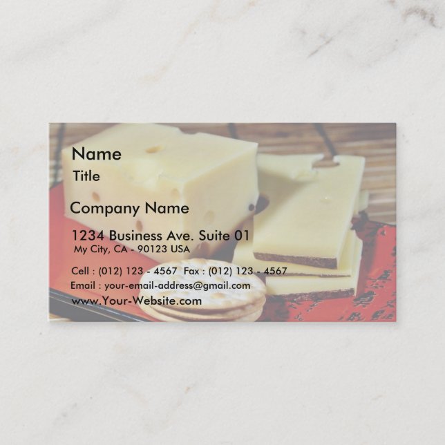 Emmi Emmentaler Cheese Business Card (Front)