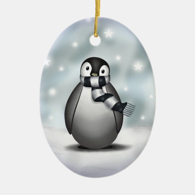 Emmy the Emperor Penguin - Ornament (Front)