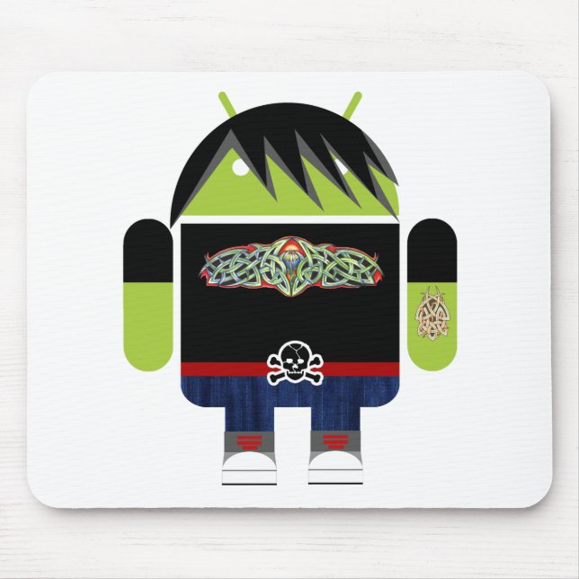 Emo Andy the Android Mouse Mat (Front)