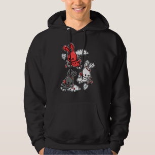 Emo Angel Bunny Soft Goth Valentines Day Pastel Go Hoodie