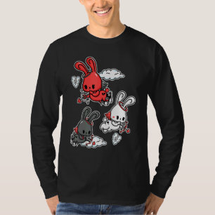 Emo Angel Bunny Soft Goth Valentines Day Pastel Go T-Shirt