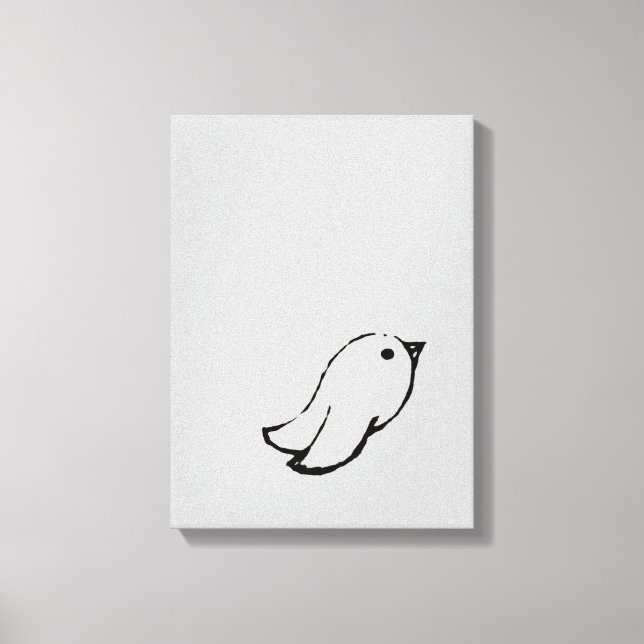 Emo Bird Canvas Print (Front)