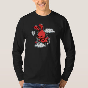 Emo Bunny Emo Angel Alt Aesthetic Soft Goth Valent T-Shirt
