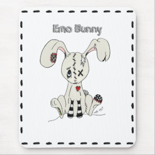 Emo Bunny Mouse Mat