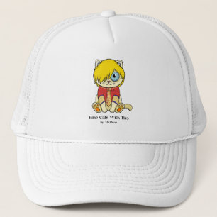 Emo Cats With Ties Hats
