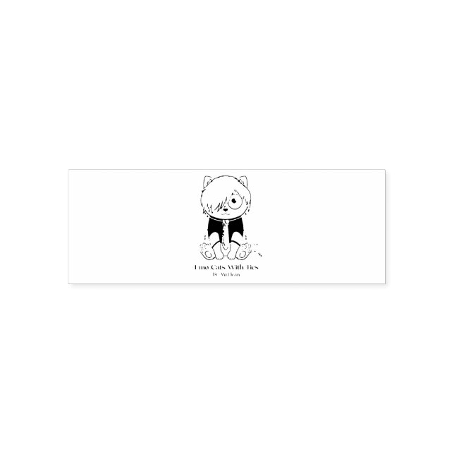 Emo Cats With Ties Stamps (Design)