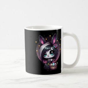Emo Easter Bunny Cute Goth Girl Whimsigoth Egg Hun Coffee Mug
