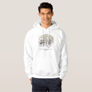 Emo Eddy white hooded sweatshirt