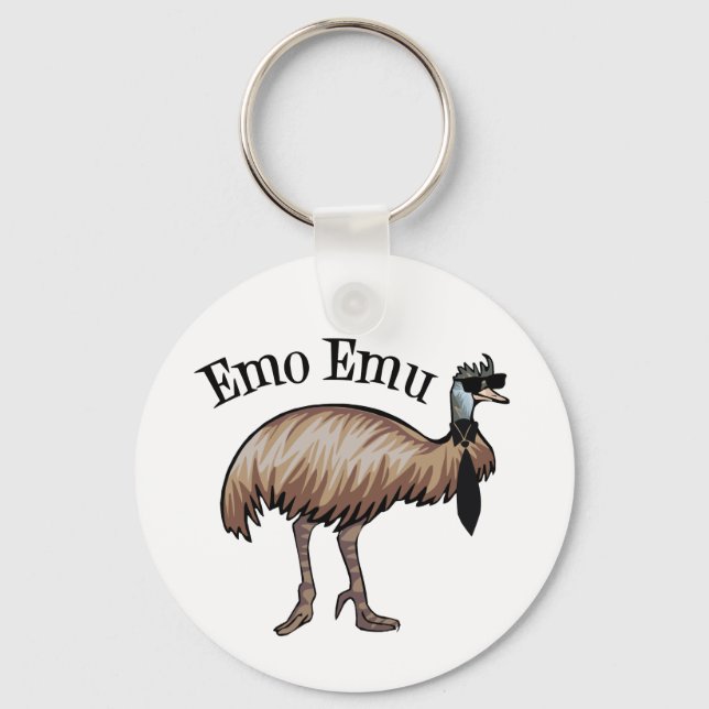 Emo Emu Key Ring (Front)