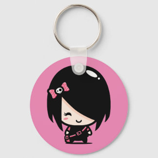 emo girl keychain
