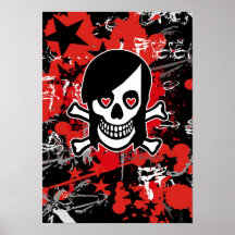 Emo Girl Skull